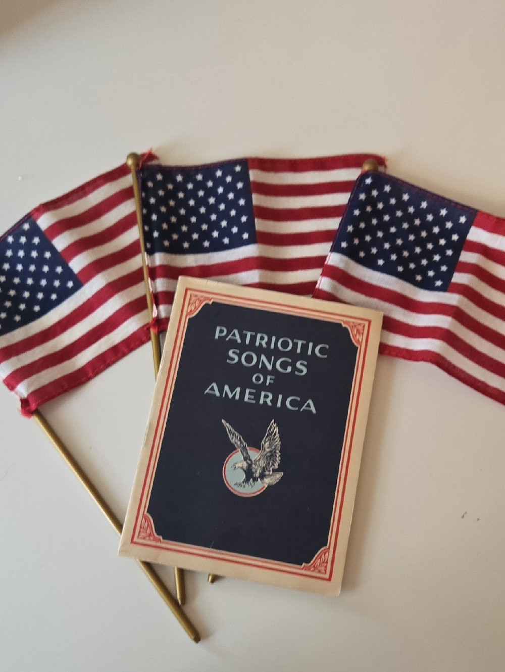 Patriotic Songs of America Booklet - Navy & Cream